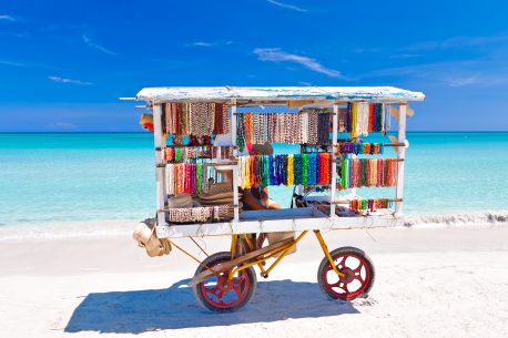 Cart selling typical souvenirs - Varadero