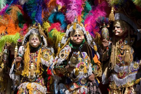 The Locals of Chichicastenango dress up to celebrate the Festa of San Tomas