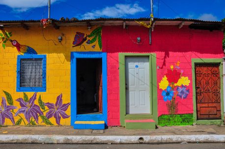 Beautiful colored houses of Apaneca