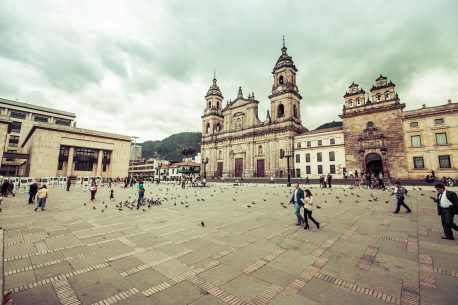 Bolivar square in Bogota