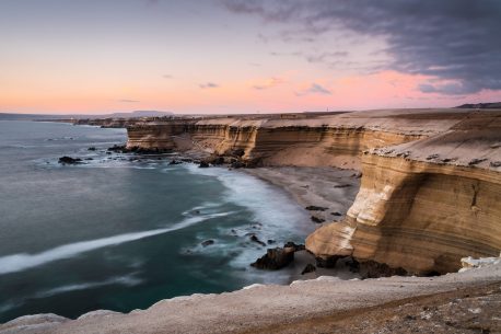 'La Portada' Natural Monument at sunset, Antofagasta