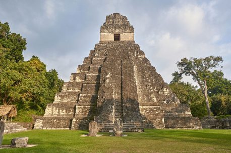 Tikal pyramids, a mayan site in Guatemala