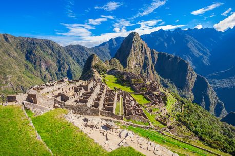 View of the Lost Incan City of Machu Picchu