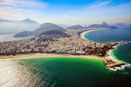Copacabana e Ipanema dall'alto