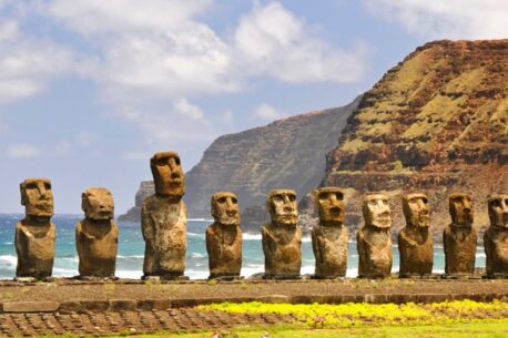 Moais of Ahu Tongariki on Easter Island