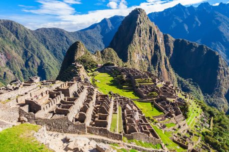 View of the Lost Incan City of Machu Picchu