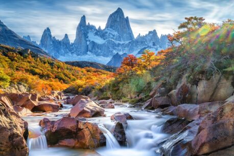 Una meravigliosa vita del monte el Chaten Argentina.